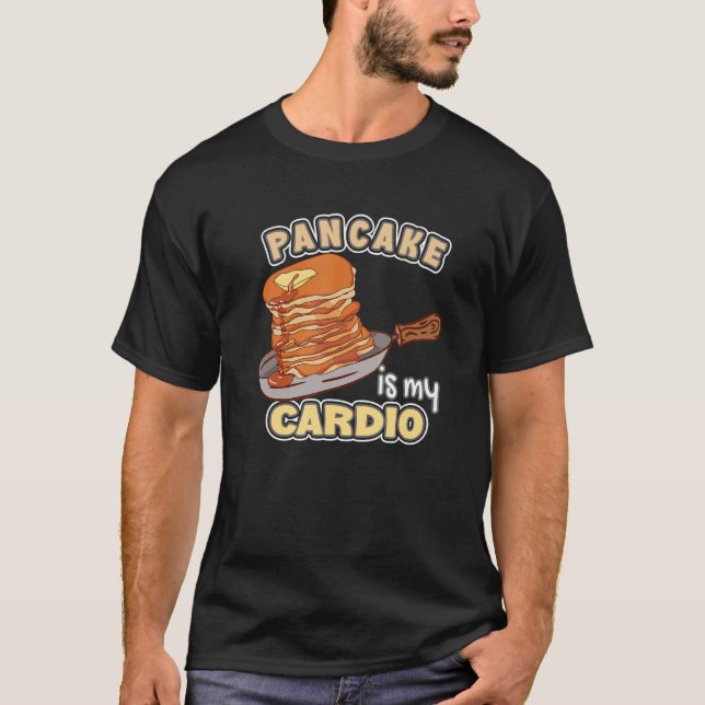 Camiseta Pancake É Meu Pancakes De Cardio (Frente)