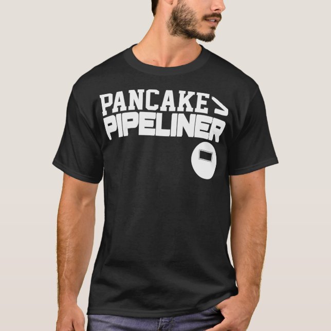 Camiseta Pancake Pipeliner Solder Pipeline Roughnec (Frente)