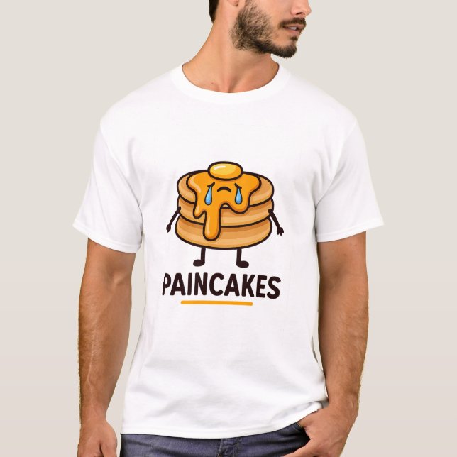Camiseta Pancake Pun Tee – Fofo e Divertido (Frente)