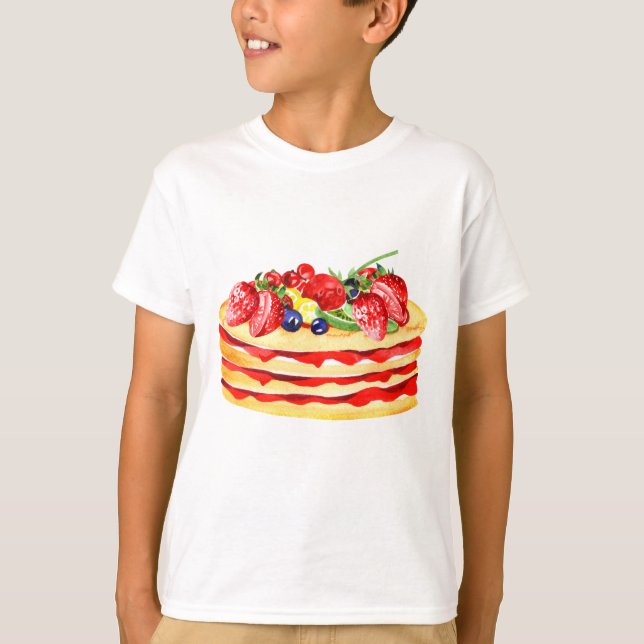 Camiseta Pancake Strawberry (Frente)