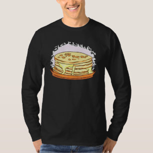 Camiseta Pancakes E Xarope Pancake De Papoila Amarelo