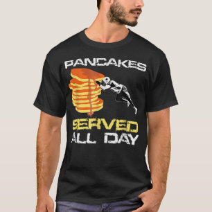 Camiseta Pancakes Servidos O Dia Todo De Futebol Lineman Ch