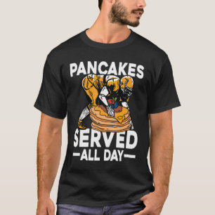 Camiseta Pancakes Servidos O Dia Todo - Futebol
