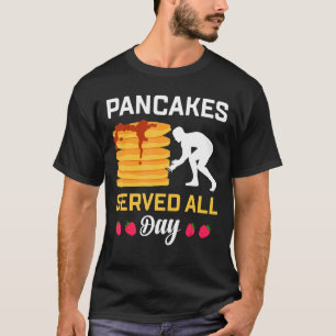 Camiseta Pancakes Servidos O Dia Todo Pancakes De Futebol O