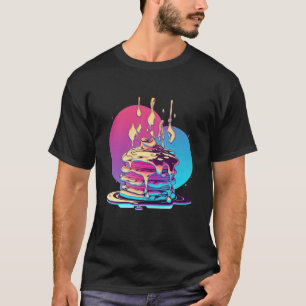 Camiseta Pancakes Synthwave 80s