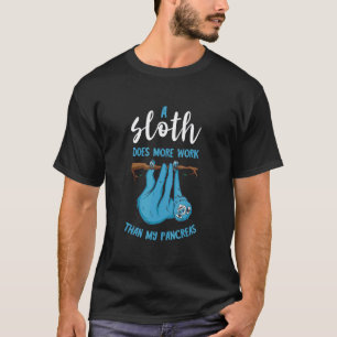 Camiseta Pâncreas Consciência da Diabetes Sloth Engraçado P