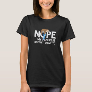 Camiseta Pâncreas Engraçado Conscientização sobre Diabetes
