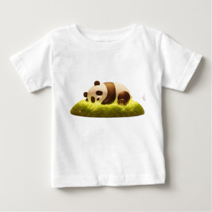 Camiseta Panda 3D Aconchegante na Floresta Mágica