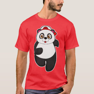 Camiseta Panda a Correr com Boné