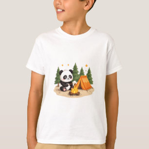 Camiseta Panda Acampando