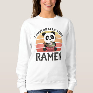 Camiseta Panda Acionada Por Ramen Sweet Kawaii Noodle Panda