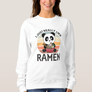Camiseta Panda Acionada Por Ramen Sweet Kawaii Noodle Panda
