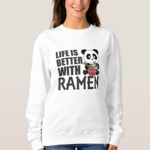 Camiseta Panda Acionada Por Ramen Sweet Kawaii Noodles Bear