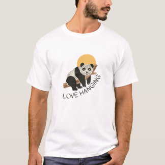 Camiseta Panda adoram pendurar