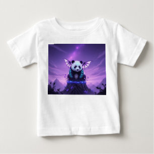 Camiseta Panda Alado Fantasia no Pico Flutuante