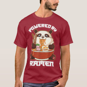 Camiseta PANDA ALIMENTADA POR RAMEN Fat Panda Comendo Ram