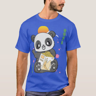 Camiseta Panda And Banana Milk And Cute Anime Bear For Boba