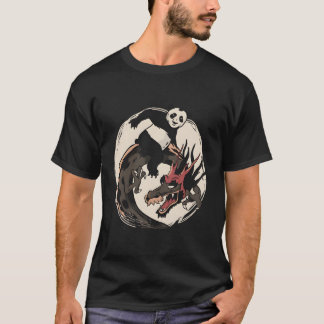 Camiseta Panda Andando Dragão Chinês