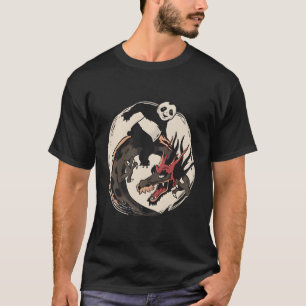 Camiseta Panda Andando Dragão Chinês