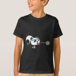 Camiseta Panda Animal Badminton Shutles