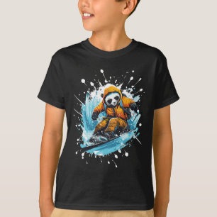 Camiseta Panda Animal Snowboard Legal Snowboard