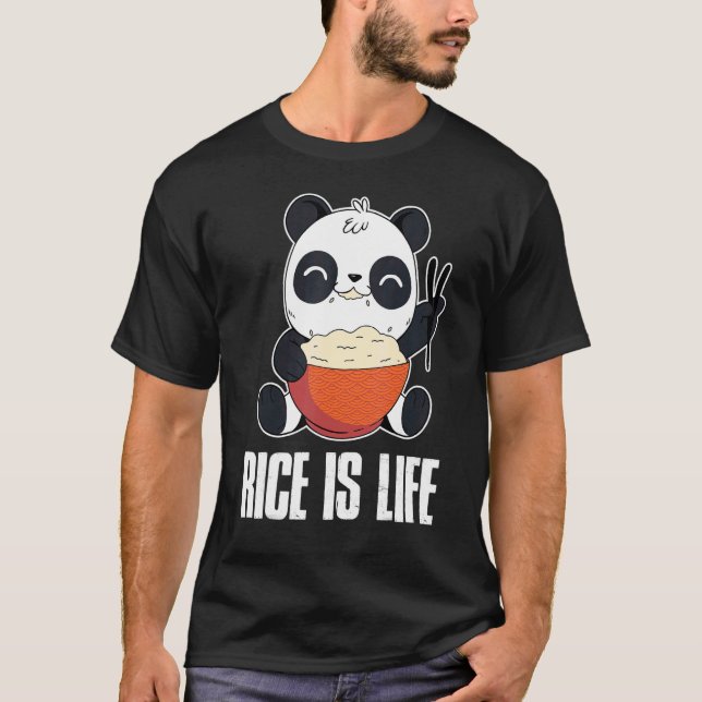 Camiseta Panda Arroz É Vida (Frente)