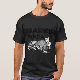 Camiseta Panda Arruinado Funny Esquilo Bêbado Fica Bêbado M