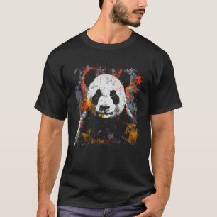 Camiseta Panda Art Colorful - Panda Bear Animal Panda