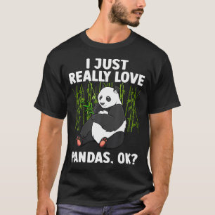 Camiseta Panda Art For Men Animal Giant Panda Bear Pa
