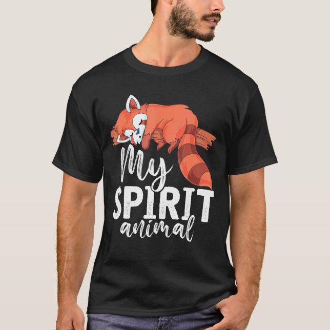 Camiseta Panda Barrada, Barramento Vermelho (Frente)