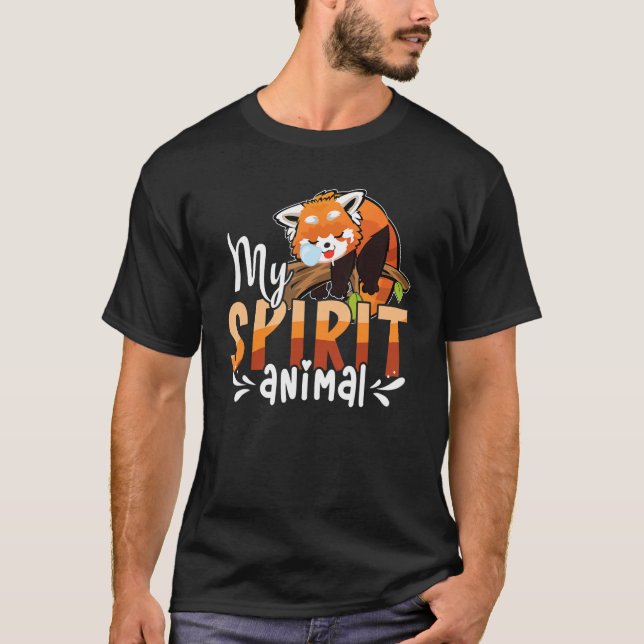 Camiseta Panda Barrada, Barramento Vermelho (Frente)