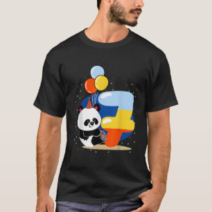 Camiseta Panda Bday 7 Feliz Bday 7