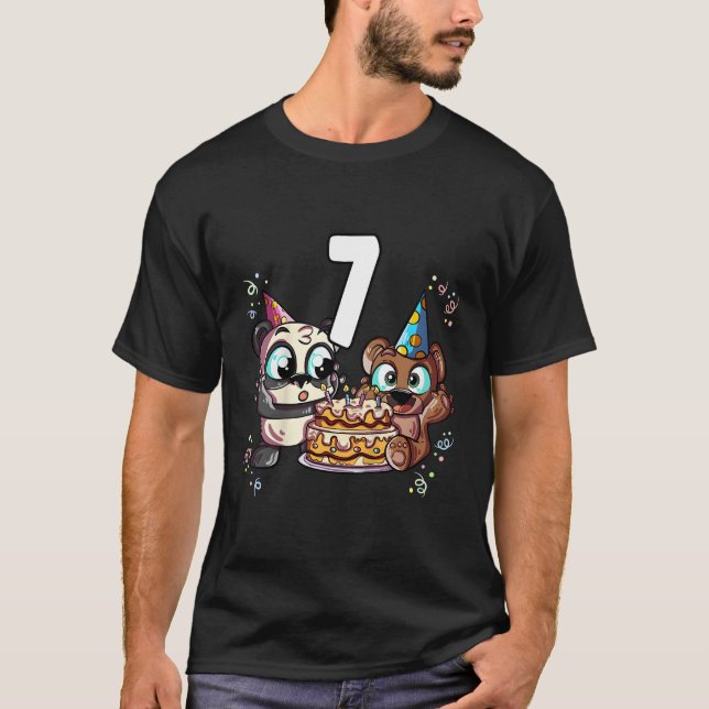 Camiseta Panda Bear 7 Anos 7 (Frente)