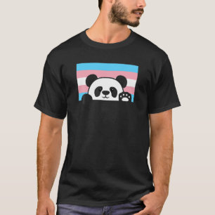 Camiseta Panda Bear Amor Orgulho Transgênero Bandeira Estét