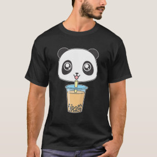 Camiseta Panda Bear Boba Milk Tea Funny Bubble Tea Lover MM