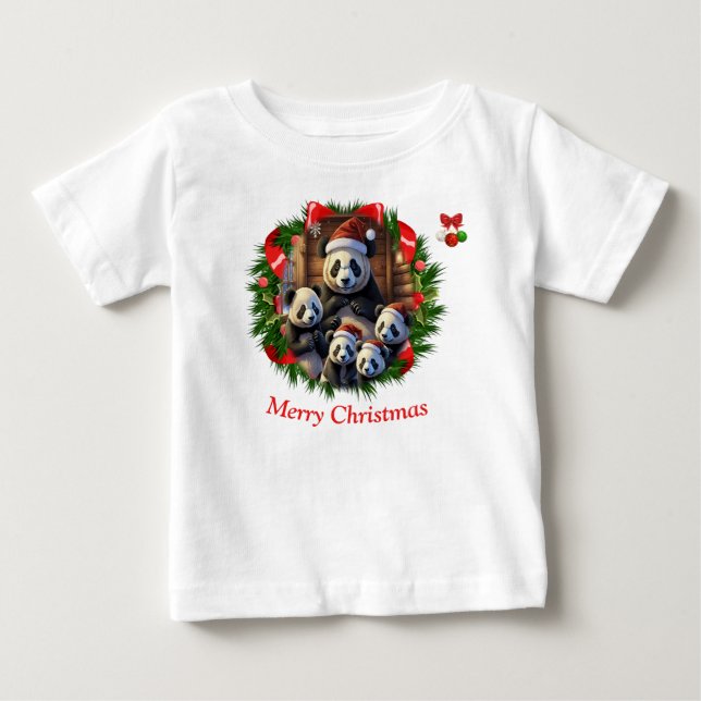 Camiseta Panda Bear Christmas (Frente)