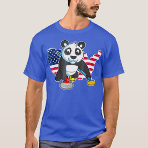 Camiseta Panda Bear Curling EUA América