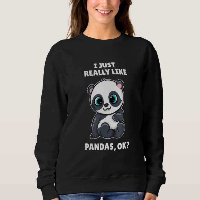 Camiseta Panda Bear Eu Gosto Muito De Pands Ok (Frente)