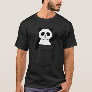 Camiseta Panda Bear Fazendo Pocket