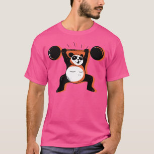 Camiseta Panda Bear Forte Grito Animal Levanta Músculo Da B