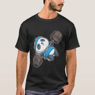 Camiseta Panda Bear Gym Treinamento Banco de Imprensa