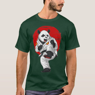 Camiseta Panda Bear Karate Kickboxing Kung Fu Taekwondo Mar