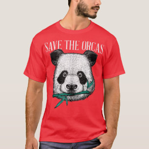 Camiseta Panda Bear Orca - Parody Killer Whale Engraçado di