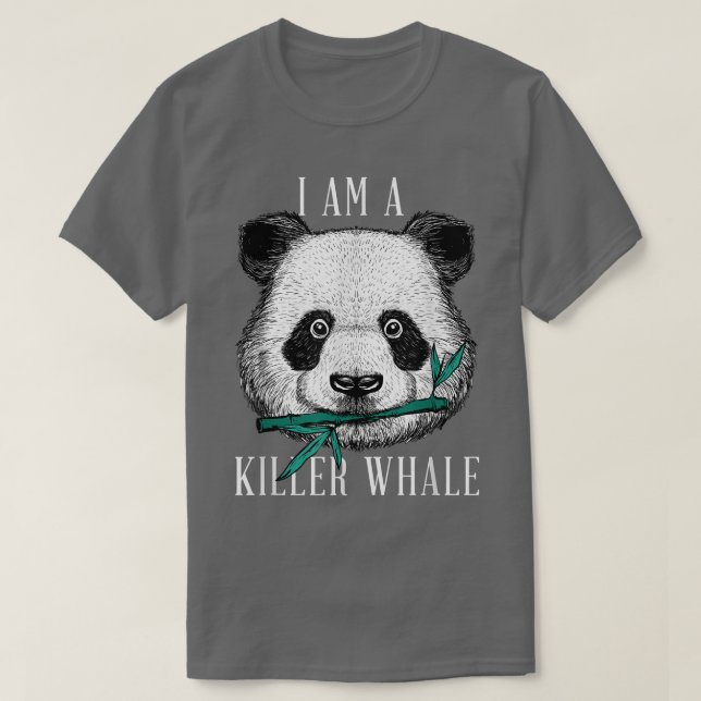 Camiseta Panda Bear Orca Whale - Parody Killer Whale Funny  (Frente do Design)