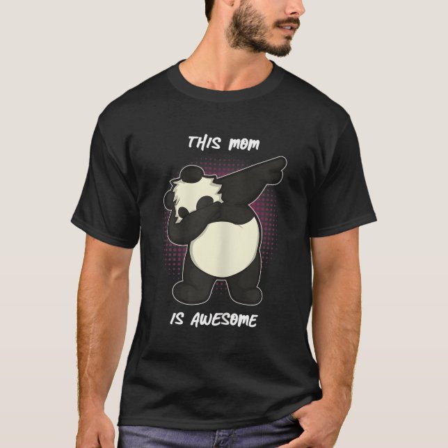 Camiseta Panda Bear Para A Mãe Ao Dia de as mães (Frente)