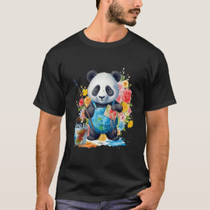 Camiseta Panda Bear Pintura Artista Watercolor Paint Panda
