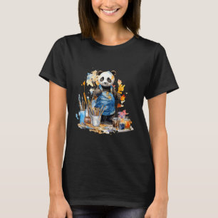 Camiseta Panda Bear Pintura Artista Watercolor Paint Panda