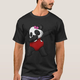 Camiseta Panda Bear Red Swimcase Óculos Adoram Incrível