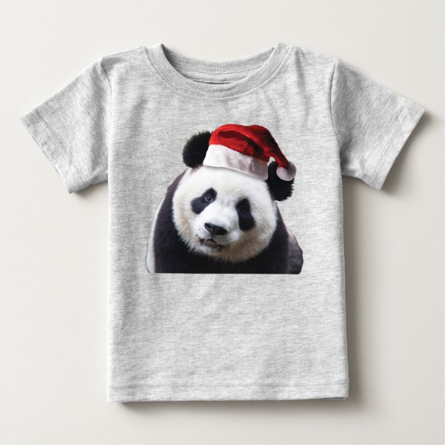 Camiseta Panda Bear Santa Claus (Frente)