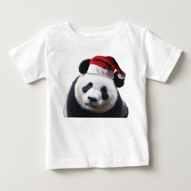 Camiseta Panda Bear Santa Claus (Frente)